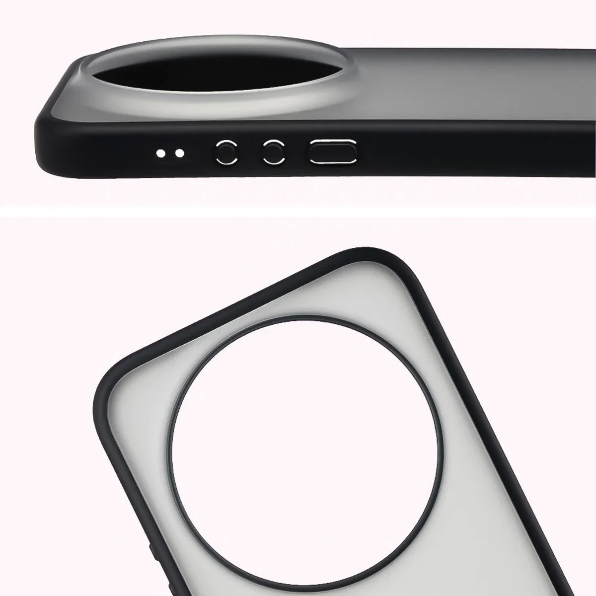 Handyhülle für Xiaomi 17 Ultra, Bizon Case Angelo, Getönte mit schwarzem Rahmen - Image 3