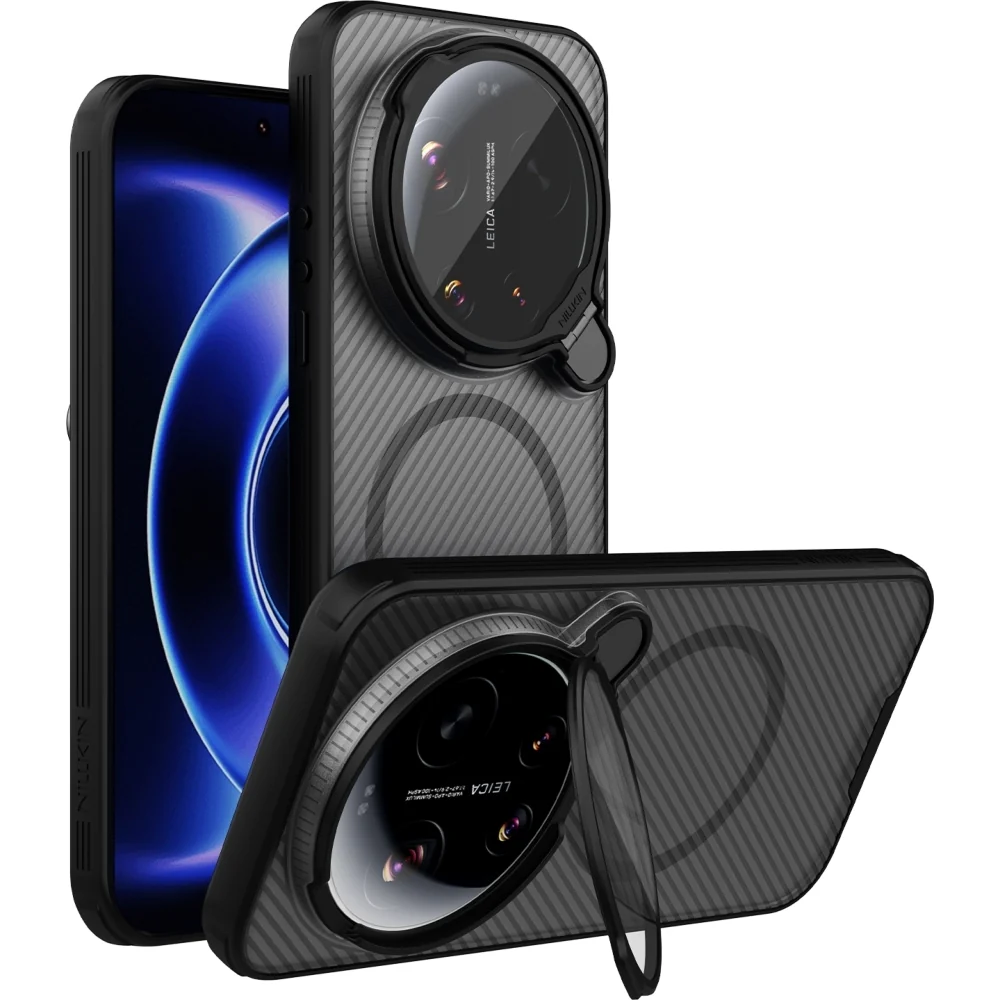 Handyhülle für Xiaomi 17 Ultra, Nillkin CamShield Prop Magnetic mit MagSafe, Transparent Schwarz - Image 4