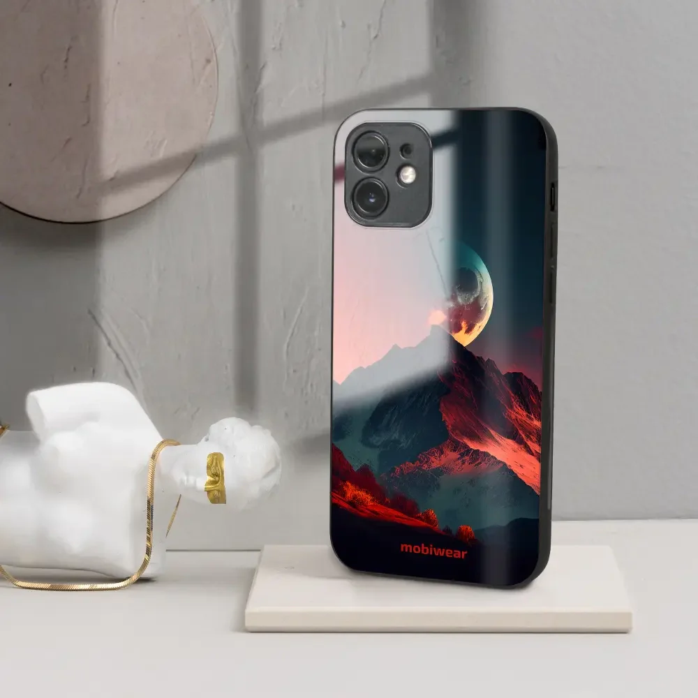 Handyhülle für Xiaomi Poco F6, Mobiwear Glossy Case, Gebirgsdämmerung - Image 4
