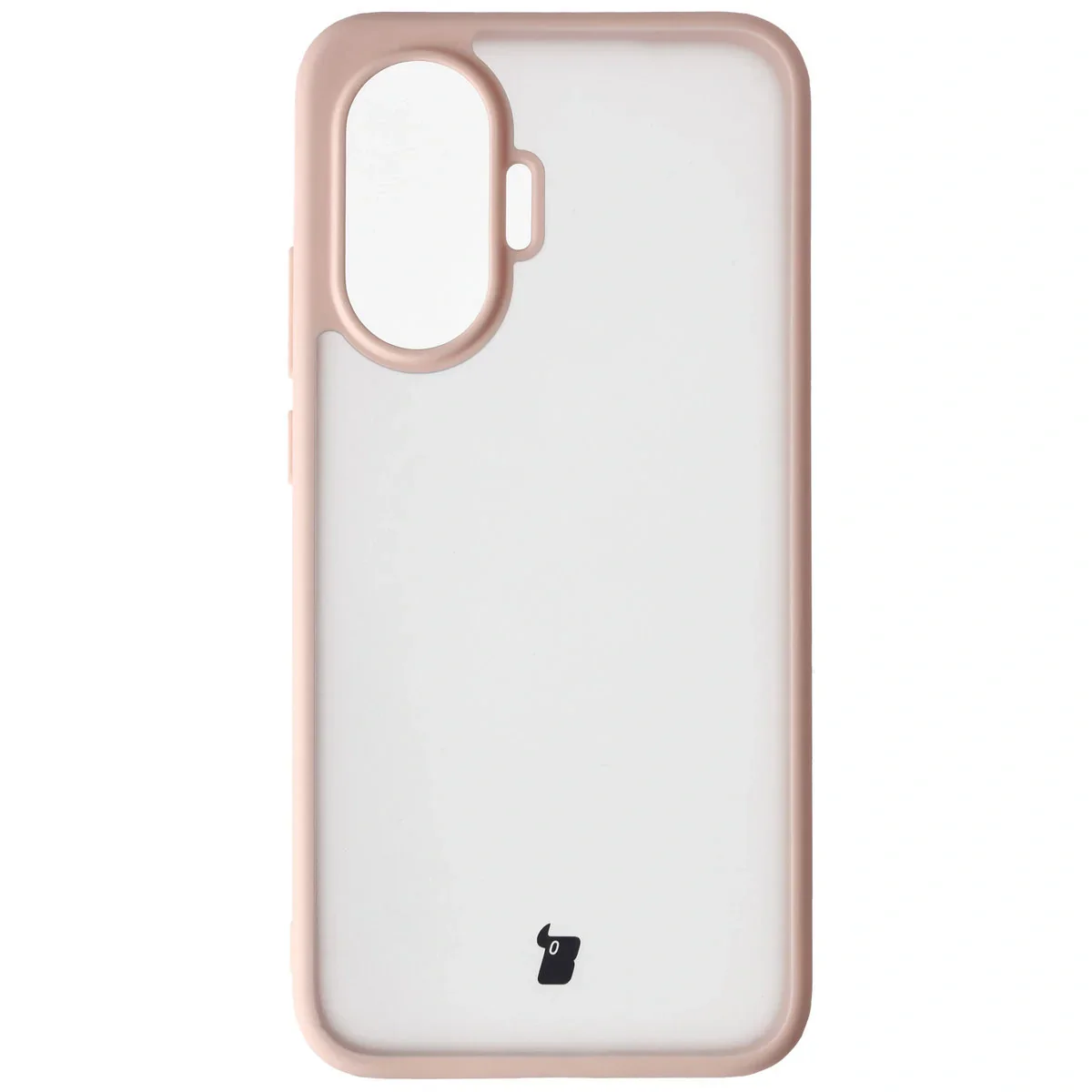 Handyhülle für Xiaomi POCO F7, Bizon Case Angelo, Semitransparent mit rosem Rahmen - Image 2