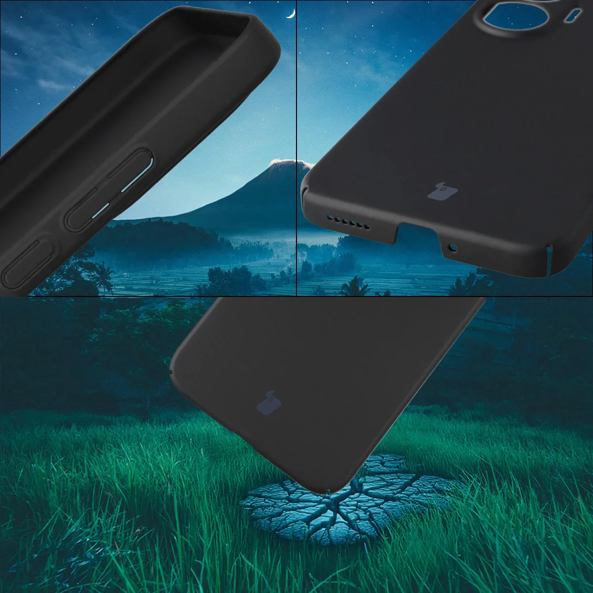 Handyhülle für Xiaomi POCO F7, Bizon Case Lupka, Schwarz - Image 5