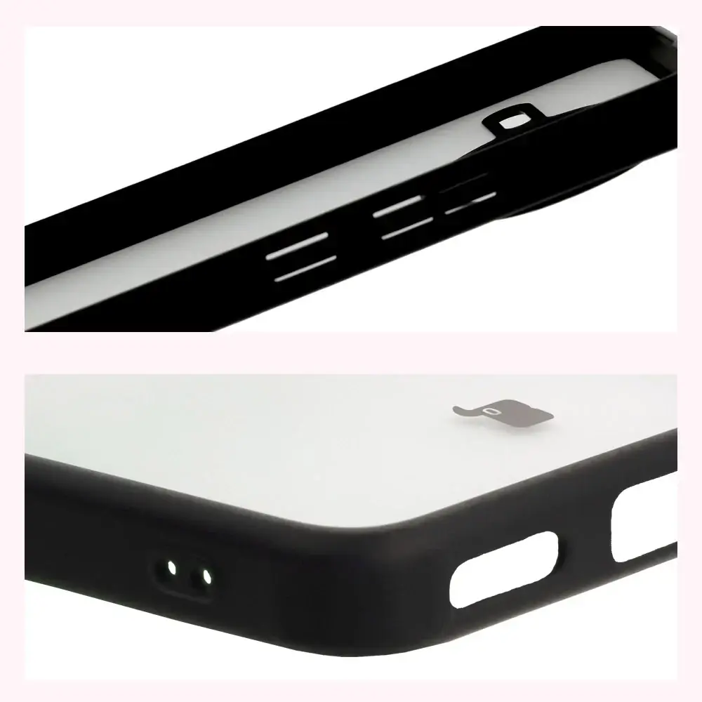 Handyhülle für Xiaomi Poco F7 Ultra, Bizon Case Angelo, Durchscheinend mit schwarzem Rahmen - Image 4