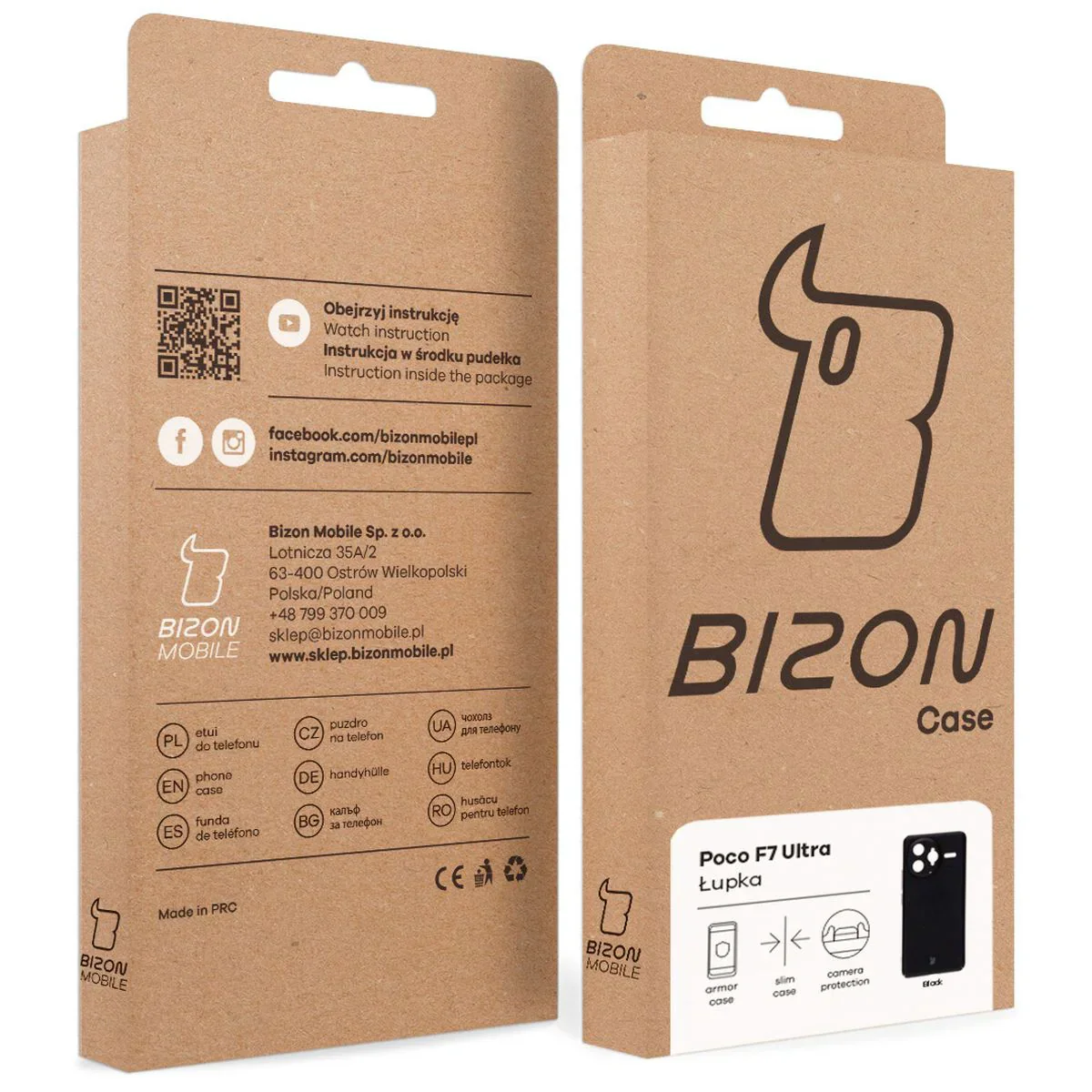 Handyhülle für Xiaomi Poco F7 Ultra, Bizon Case Lupka, Schwarz - Image 7