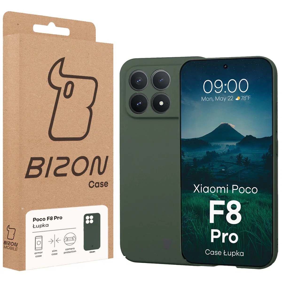 Handyhülle für Xiaomi POCO F8 Pro, Bizon Case Lupka, Grün - Image 6
