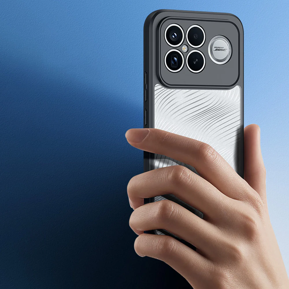 Handyhülle für Xiaomi POCO F8 Ultra, Dux Ducis Aimo, Transparent mit Schwarzen Rahmen - Image 6