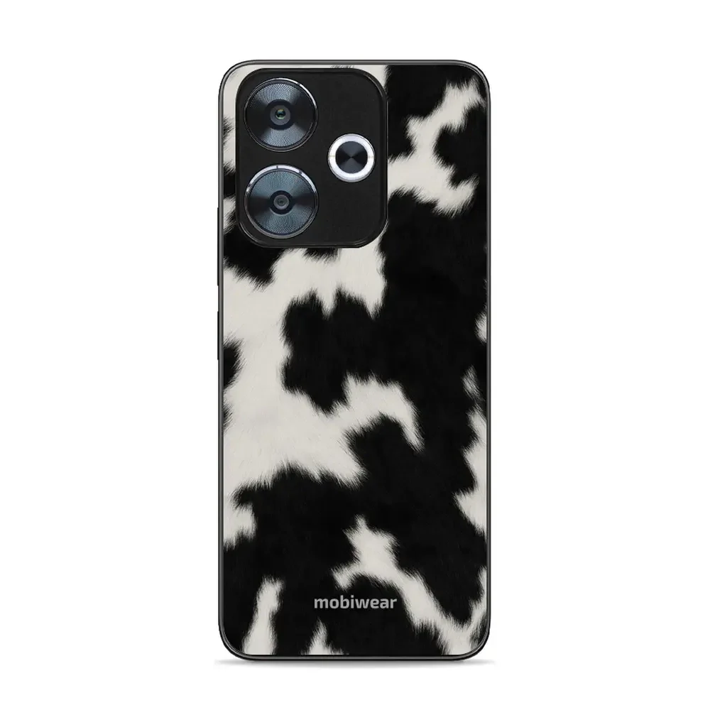 Handyhülle für Xiaomi Redmi 13 4G, Mobiwear Glossy Case, Kuhfell-Optik
