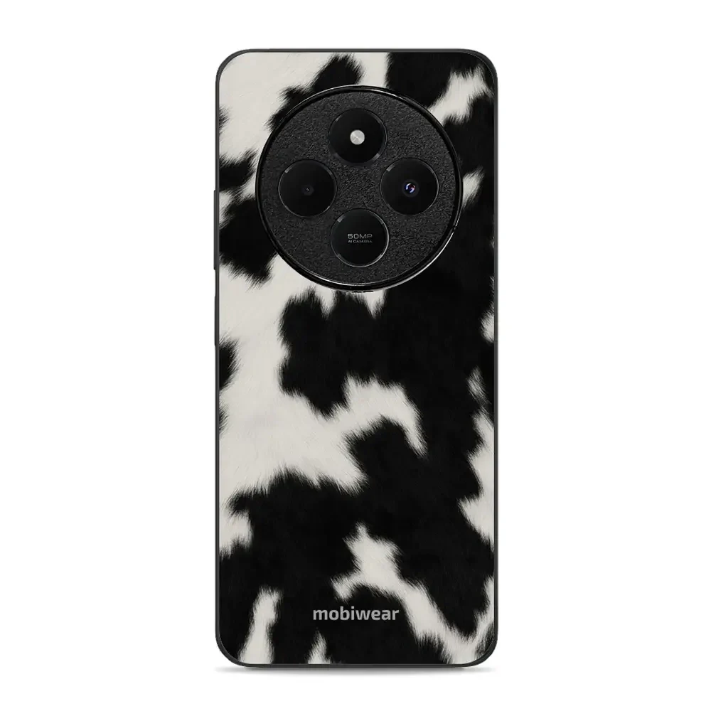 Handyhülle für Xiaomi Redmi 14C 4G, Mobiwear Glossy Case, Kuhfell-Optik