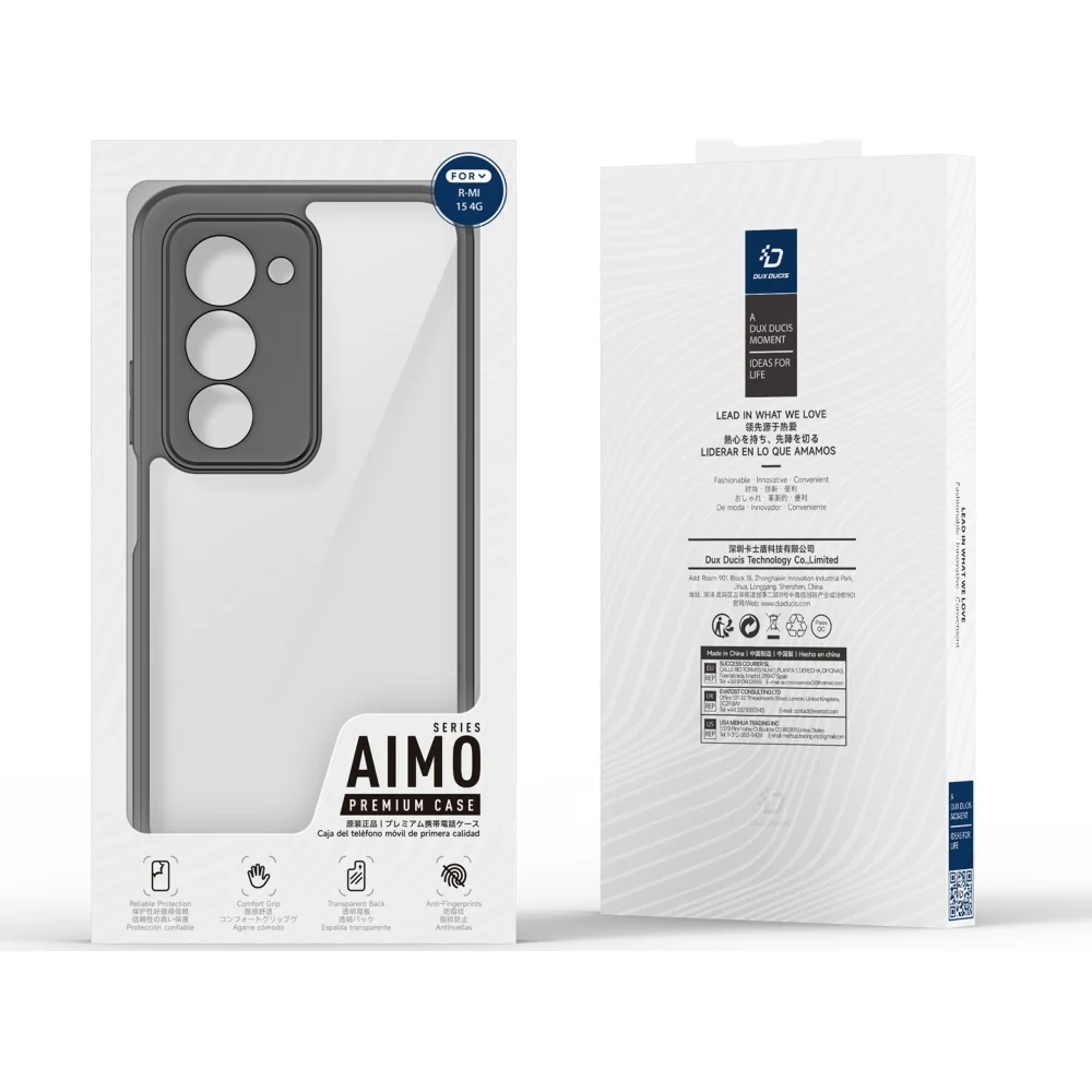 Handyhülle für Xiaomi Redmi 15 4G, Dux Ducis Aimo, Transparent mit schwarzen Rahmen - Image 9