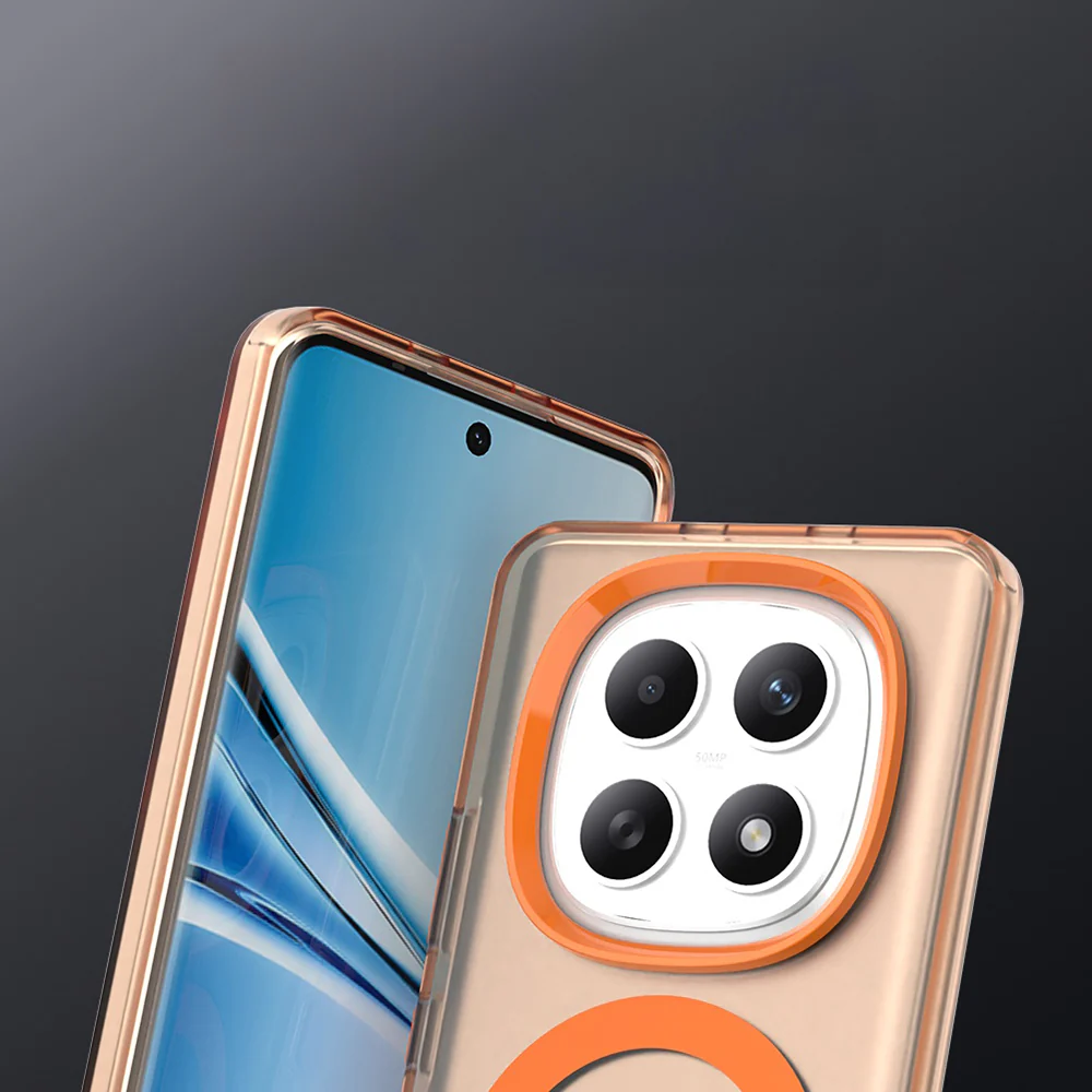 Handyhülle für Xiaomi Redmi Note 15 4G / Redmi Note 15 5G / POCO M8 5G, Techsuit CandyCase MagSafe, Orange - Image 2