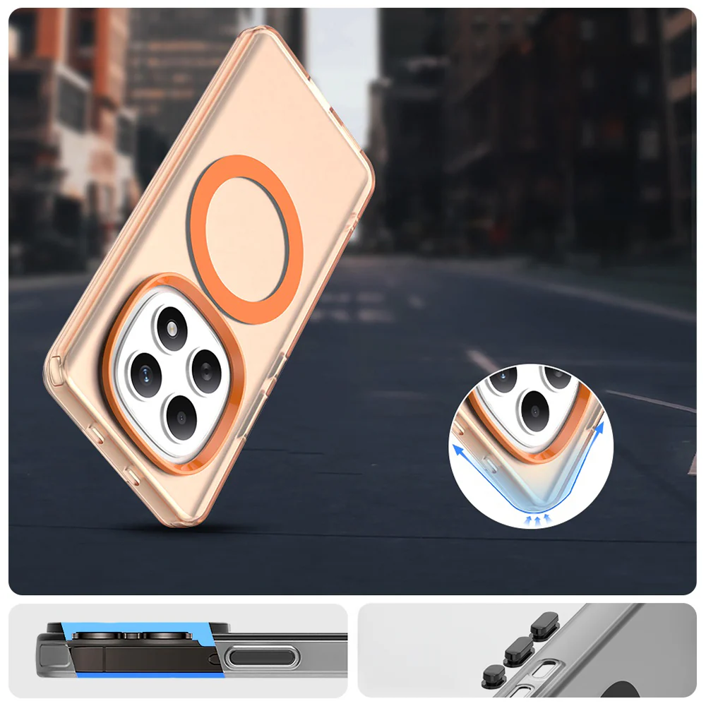 Handyhülle für Xiaomi Redmi Note 15 4G / Redmi Note 15 5G / POCO M8 5G, Techsuit CandyCase MagSafe, Orange - Image 3