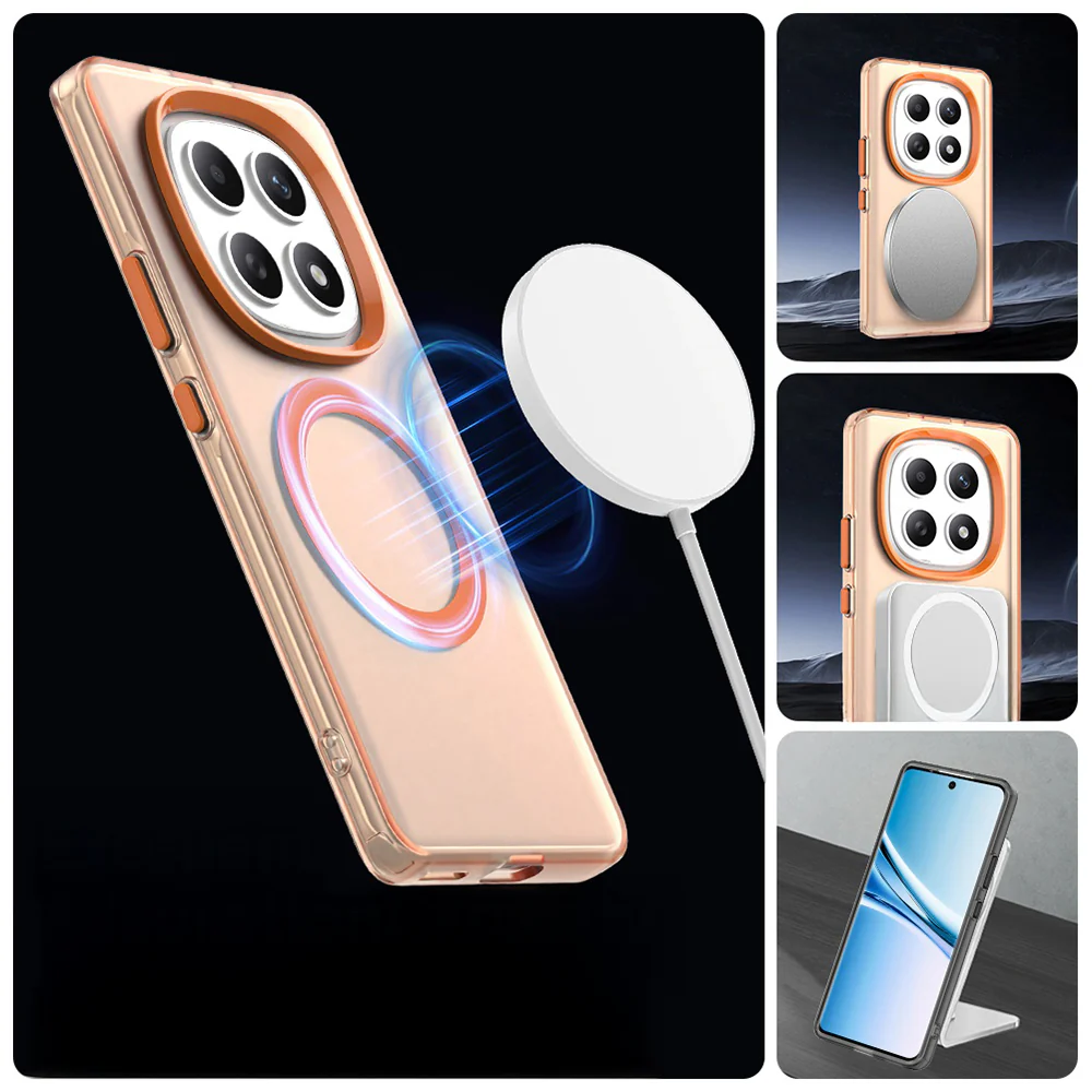 Handyhülle für Xiaomi Redmi Note 15 4G / Redmi Note 15 5G / POCO M8 5G, Techsuit CandyCase MagSafe, Orange - Image 4