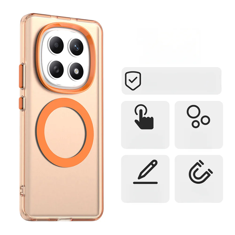 Handyhülle für Xiaomi Redmi Note 15 4G / Redmi Note 15 5G / POCO M8 5G, Techsuit CandyCase MagSafe, Orange - Image 5
