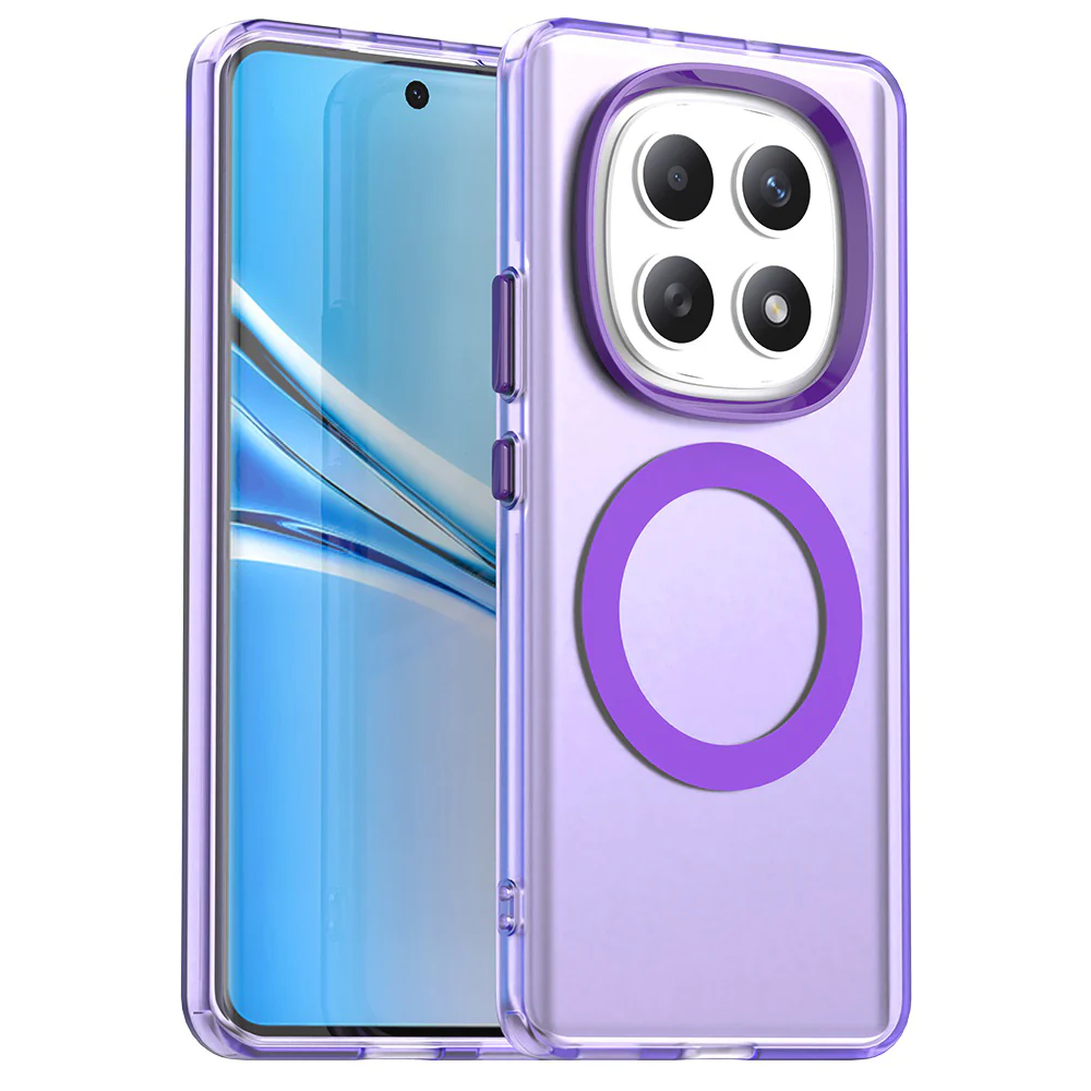Handyhülle für Xiaomi Redmi Note 15 4G / Redmi Note 15 5G / POCO M8 5G, Techsuit CandyCase MagSafe, Violett