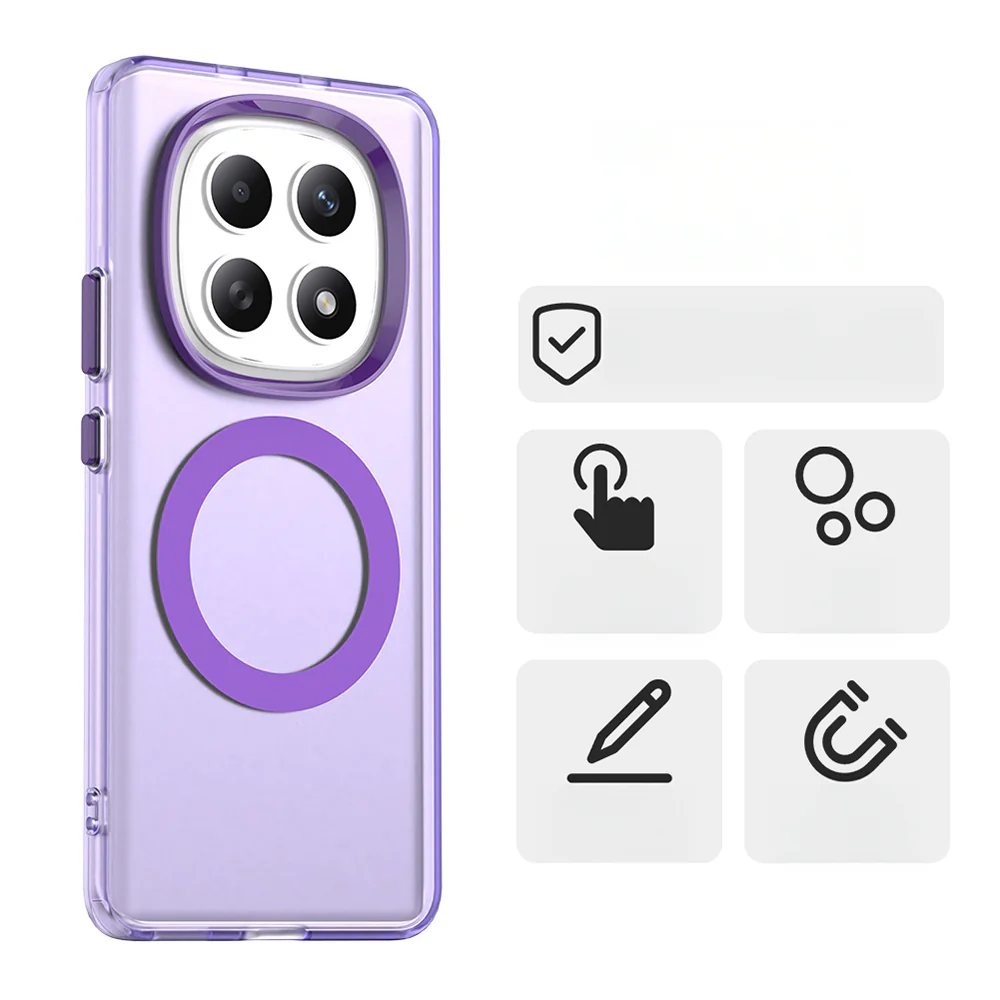 Handyhülle für Xiaomi Redmi Note 15 4G / Redmi Note 15 5G / POCO M8 5G, Techsuit CandyCase MagSafe, Violett - Image 2