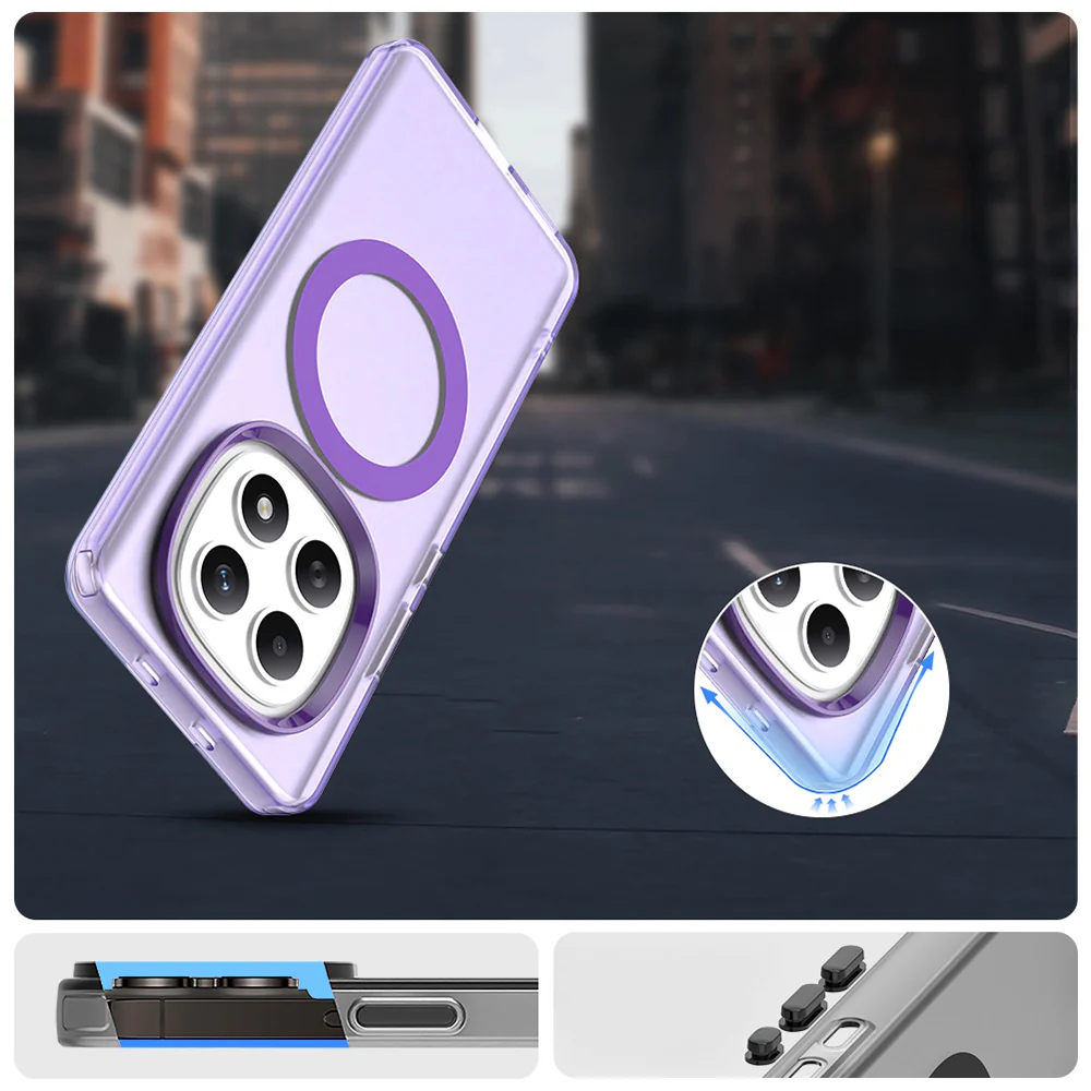 Handyhülle für Xiaomi Redmi Note 15 4G / Redmi Note 15 5G / POCO M8 5G, Techsuit CandyCase MagSafe, Violett - Image 7