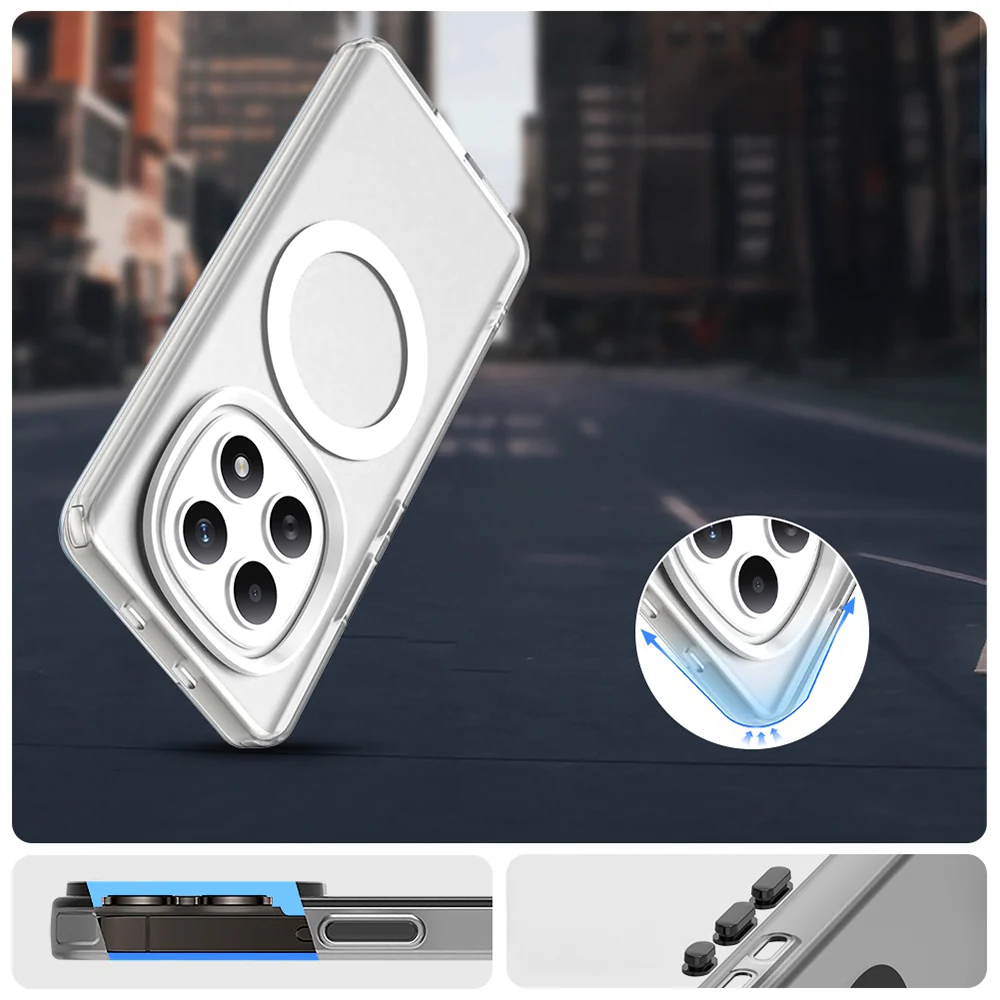 Handyhülle für Xiaomi Redmi Note 15 4G / Redmi Note 15 5G / POCO M8 5G, Techsuit CandyCase MagSafe, Weiß - Image 4