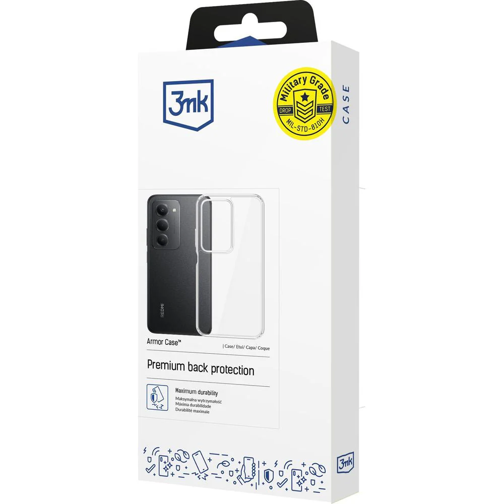 Handyhülle für Xiaomi Redmi 15 5G / 4G, 3mk Armor Case, Transparent - Image 6