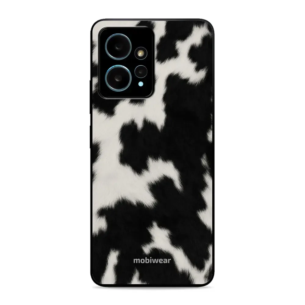 Handyhülle für Xiaomi Redmi Note 12 4G, Mobiwear Glossy Case, Kuhfell-Optik