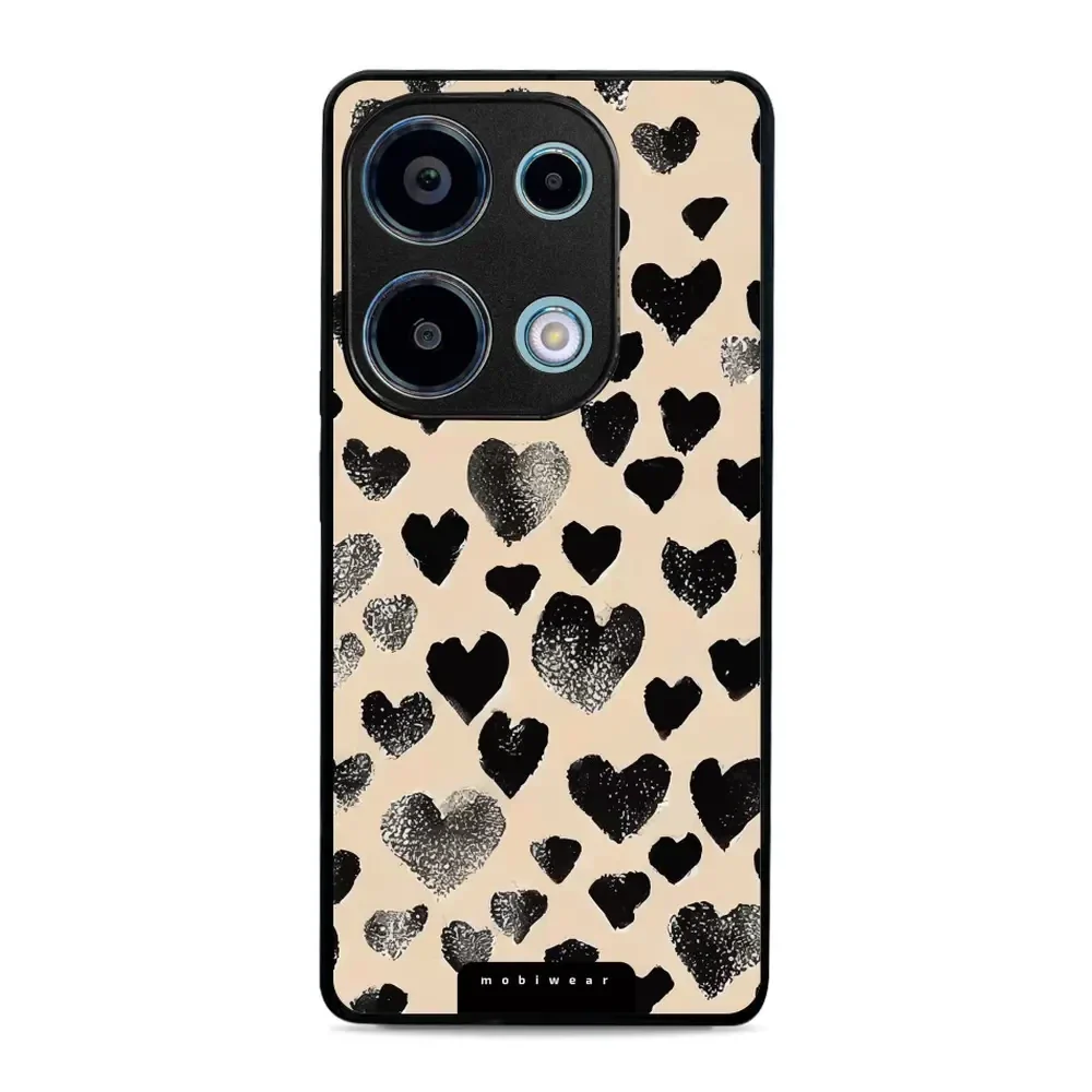 Handyhülle für Xiaomi Redmi Note 13 Pro 4G, Mobiwear Glossy Case, Beige Liebe