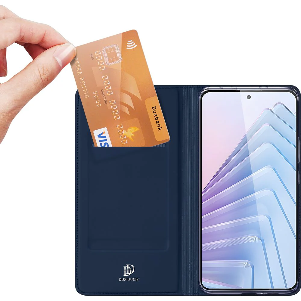 Handyhülle für Xiaomi Redmi Note 14 5G, Dux Ducis Skin Pro, Dunkelblau - Image 3