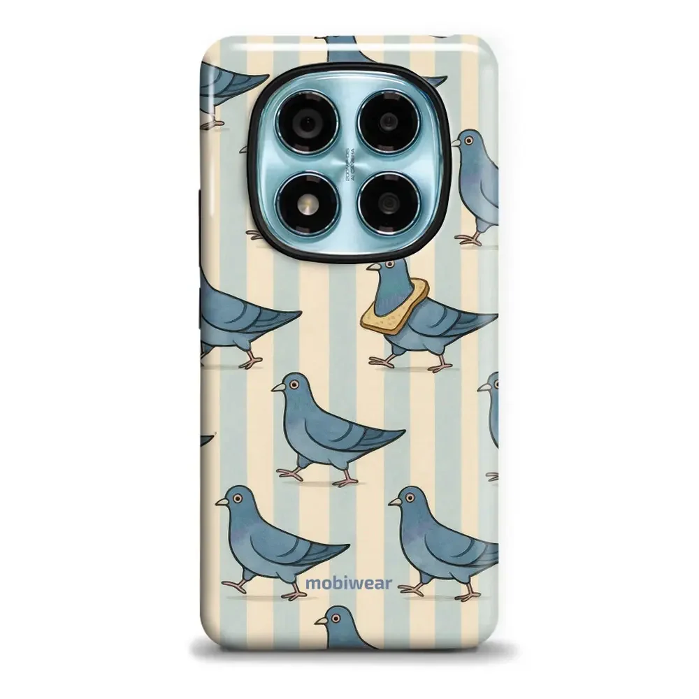Handyhülle für Xiaomi Redmi Note 14 Pro 4G, Mobiwear Elite Pro, Blaue Tauben