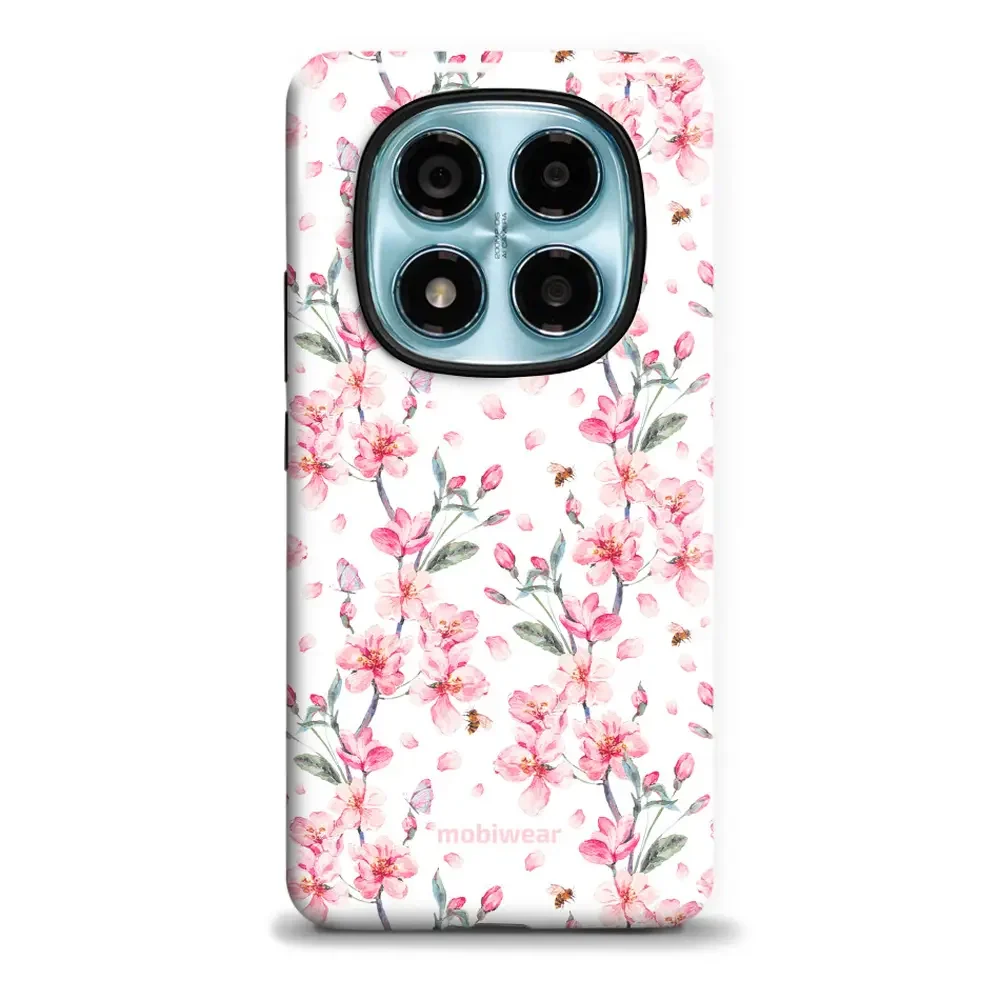 Handyhülle für Xiaomi Redmi Note 14 Pro 4G, Mobiwear Elite Pro, Japanischer Blumenstrauß