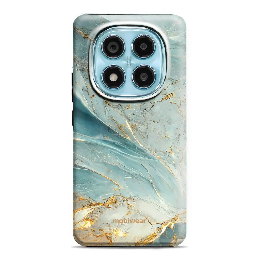 Handyhülle für Xiaomi Redmi Note 14 Pro 5G, Mobiwear Elite Pro, Adern des Azur