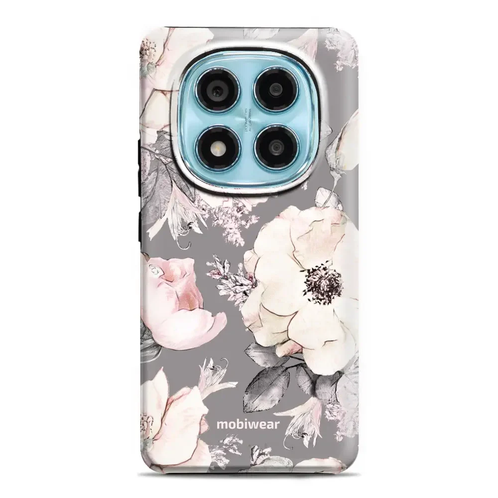 Handyhülle für Xiaomi Redmi Note 14 Pro 5G, Mobiwear Elite Pro, Rosa-Blumig
