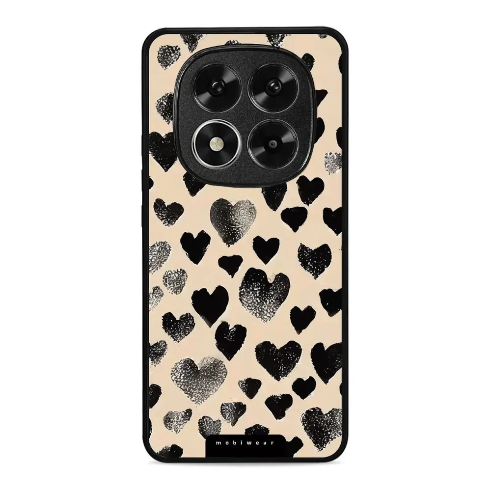 Handyhülle für Xiaomi Redmi Note 14 Pro 5G, Mobiwear Glossy Case, Beige Liebe