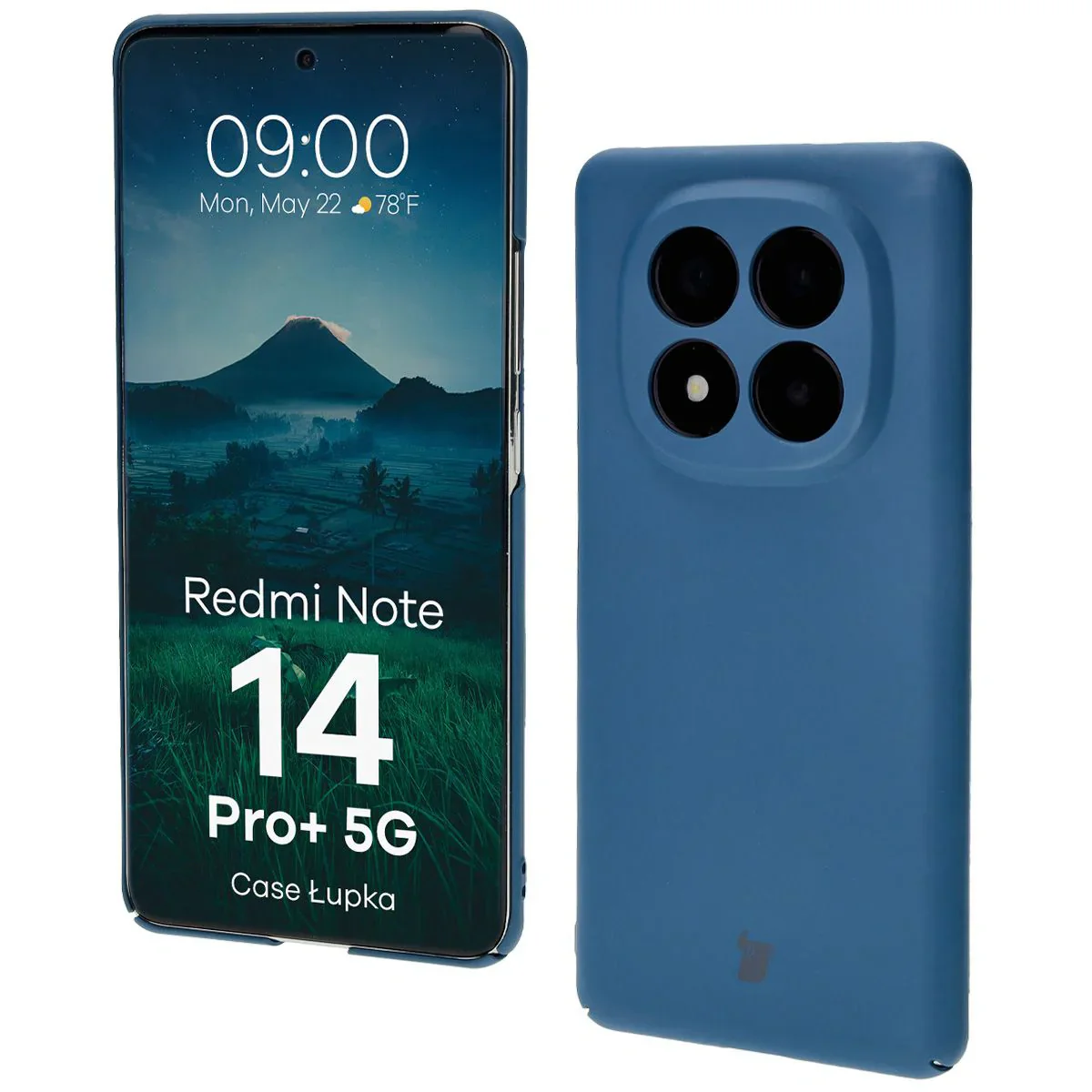 Handyhülle für Xiaomi Redmi Note 14 Pro Plus 5G, Bizon Case Lupka, Blau