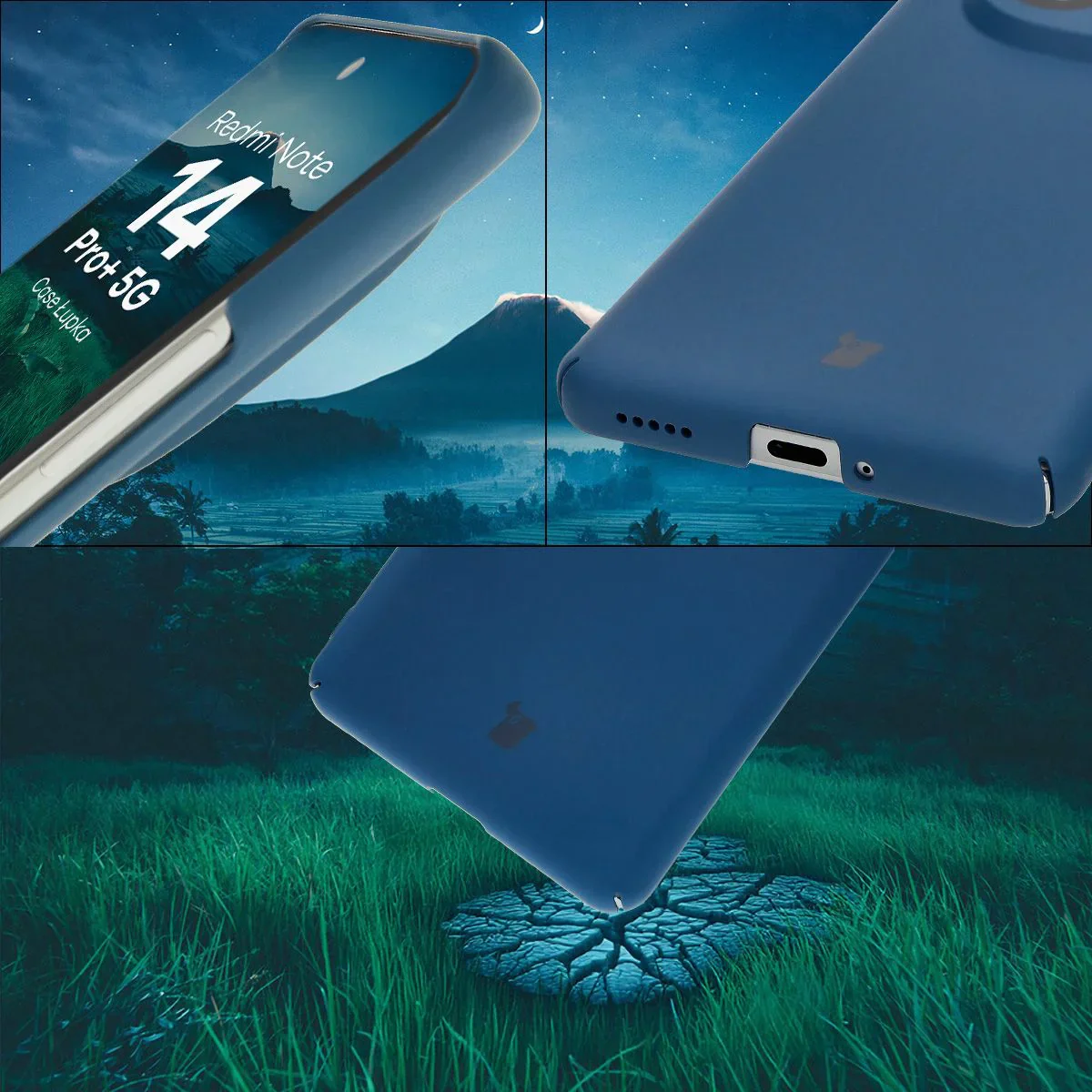 Handyhülle für Xiaomi Redmi Note 14 Pro Plus 5G, Bizon Case Lupka, Blau - Image 5