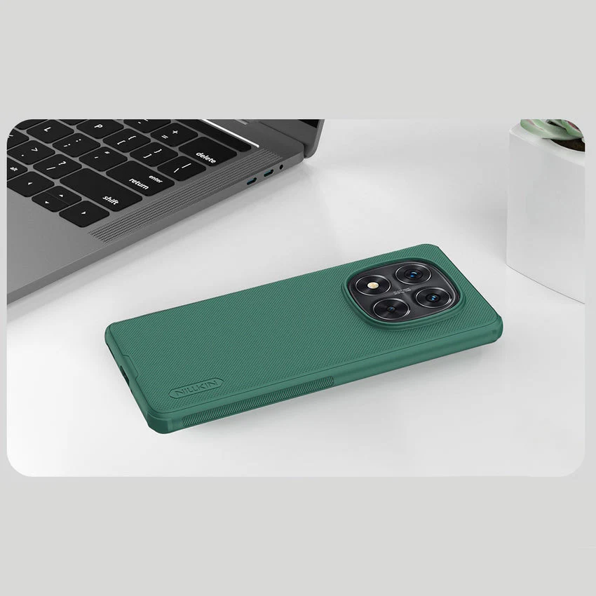 Handyhülle für Xiaomi Redmi Note 14 Pro Plus 5G, Nillkin Frosted Shield Pro, Dunkelgrün - Image 7