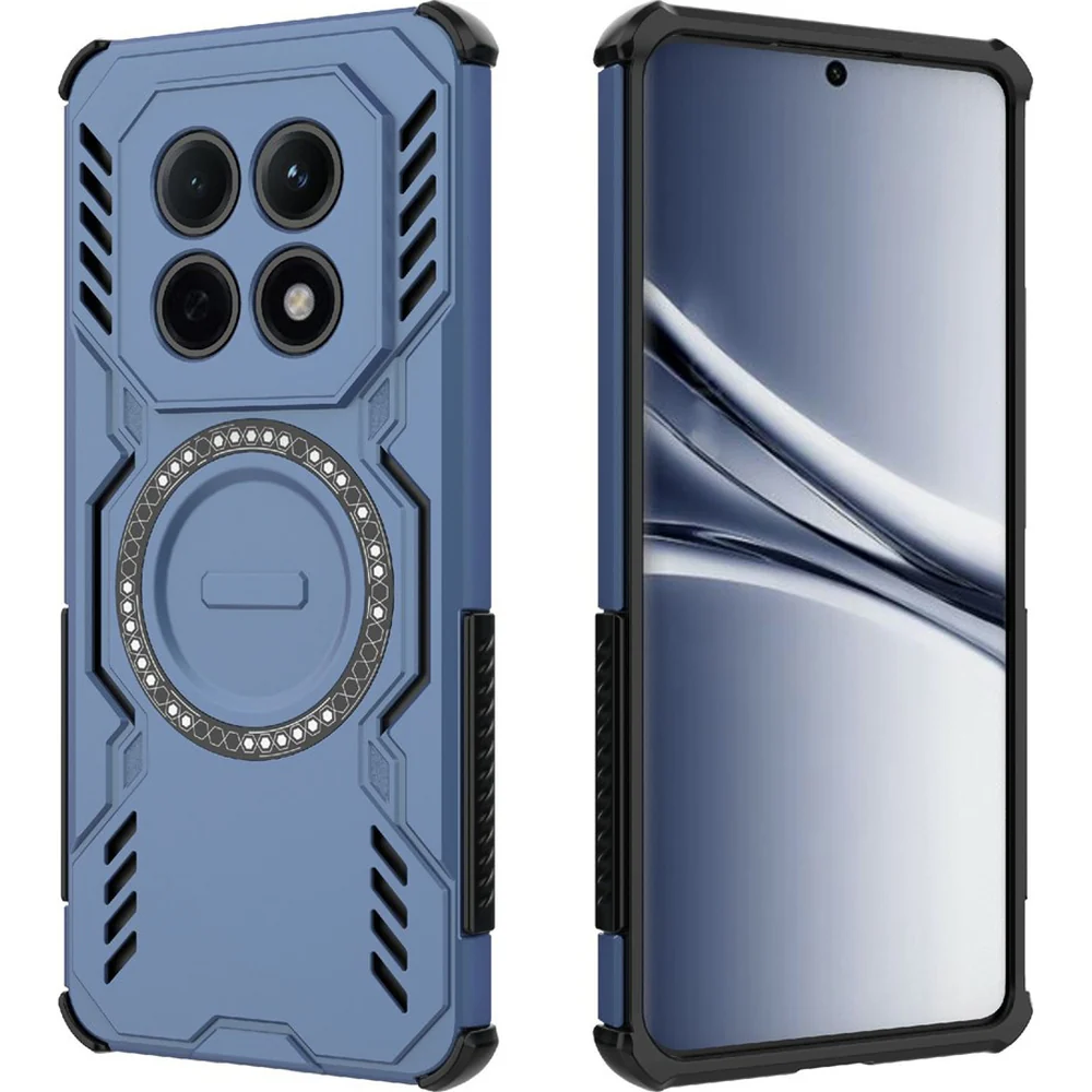 Handyhülle für Xiaomi Redmi Note 15 4G, Techsuit ArmorMag Case, Blau-Schwarz - Image 2
