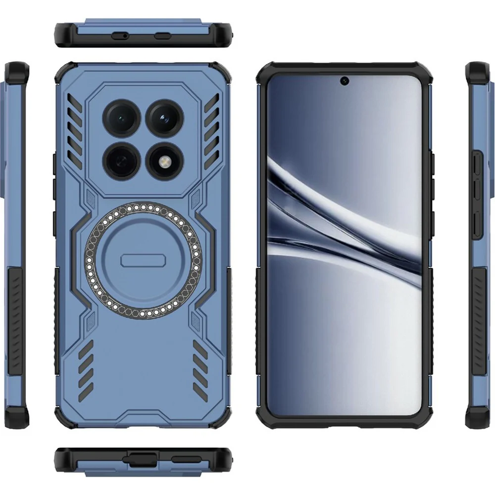 Handyhülle für Xiaomi Redmi Note 15 4G, Techsuit ArmorMag Case, Blau-Schwarz - Image 3