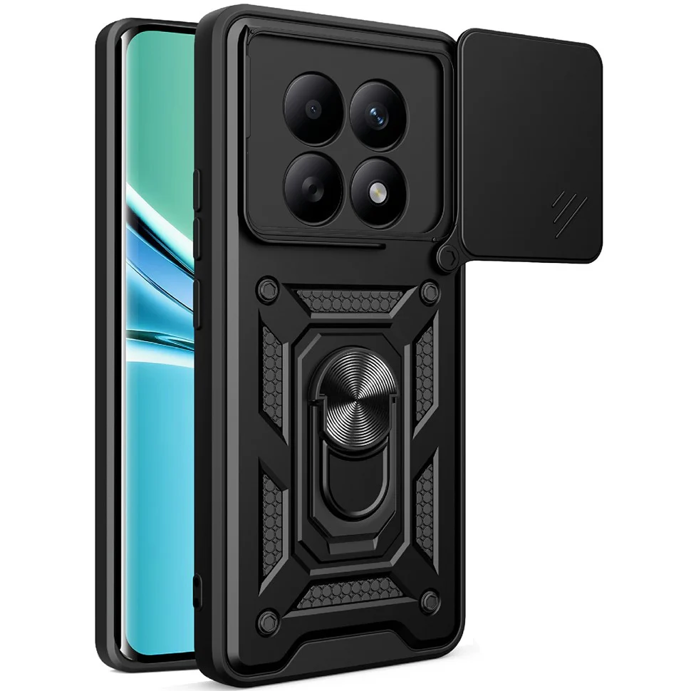 Handyhülle für Xiaomi Redmi Note 15 5G / Redmi Note 15 4G / POCO M8 5G, Techsuit CamShield Series, Schwarz