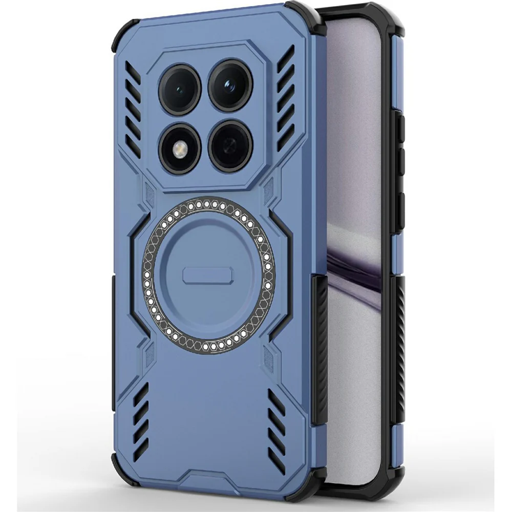 Handyhülle für Xiaomi Redmi Note 15 Pro 4G, Techsuit ArmorMag Case, Blau-Schwarz - Image 2