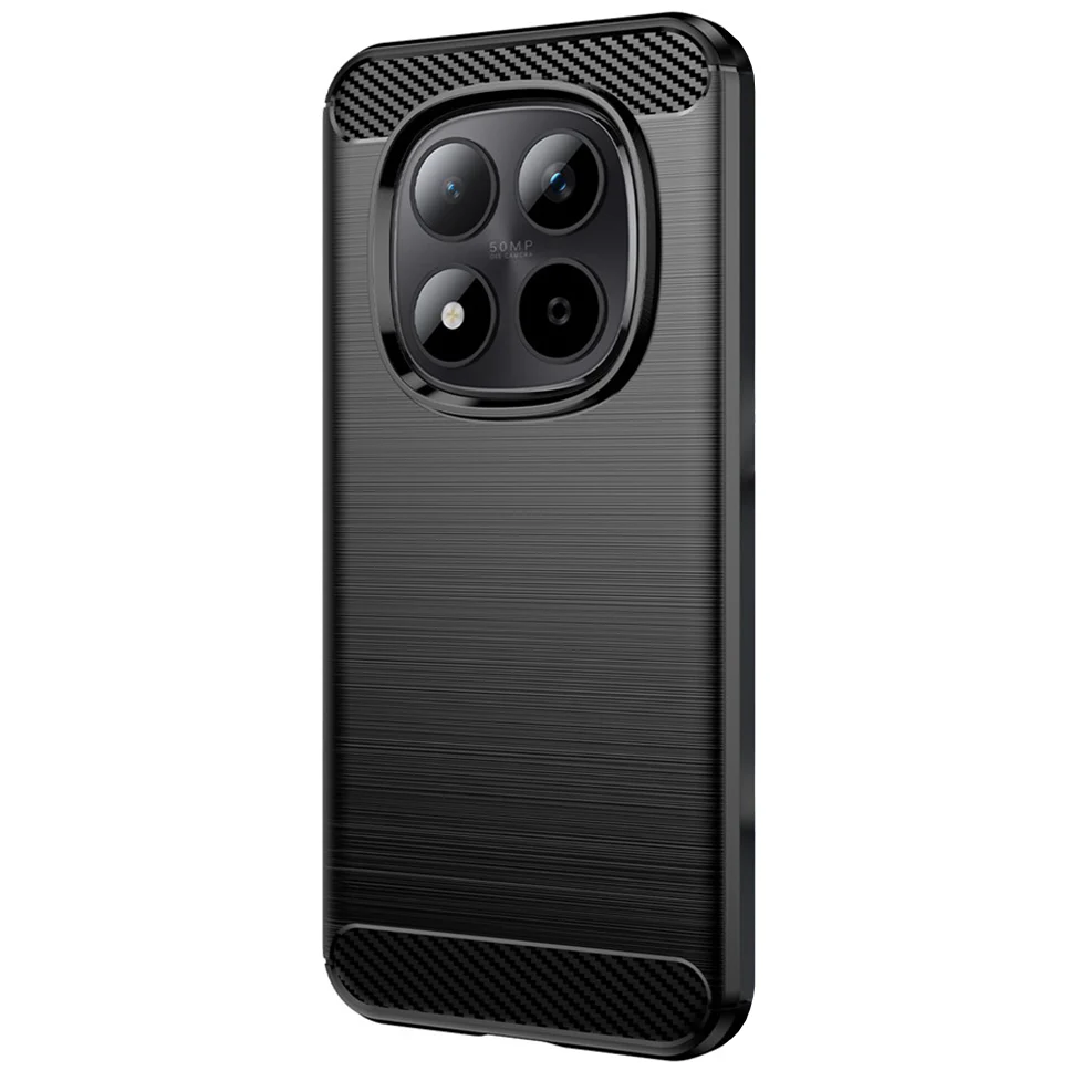 Handyhülle für Xiaomi Redmi Note 15 Pro 4G, Techsuit Carbon Silicone, Schwarz - Image 2