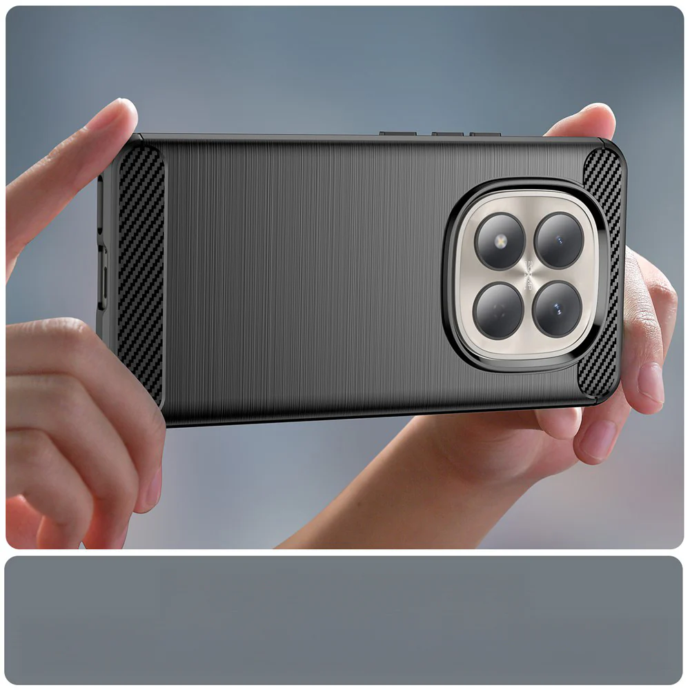 Handyhülle für Xiaomi Redmi Note 15 Pro 4G, Techsuit Carbon Silicone, Schwarz - Image 3