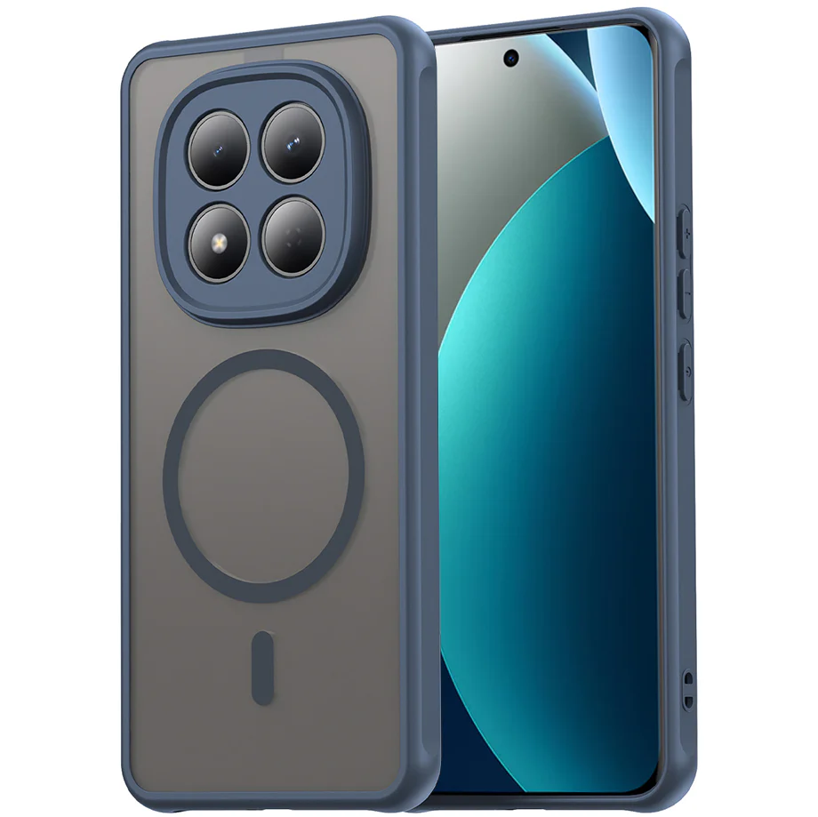 Handyhülle für Xiaomi Redmi Note 15 Pro 4G, Techsuit HaloFrost II MagSafe, Dunkelblau