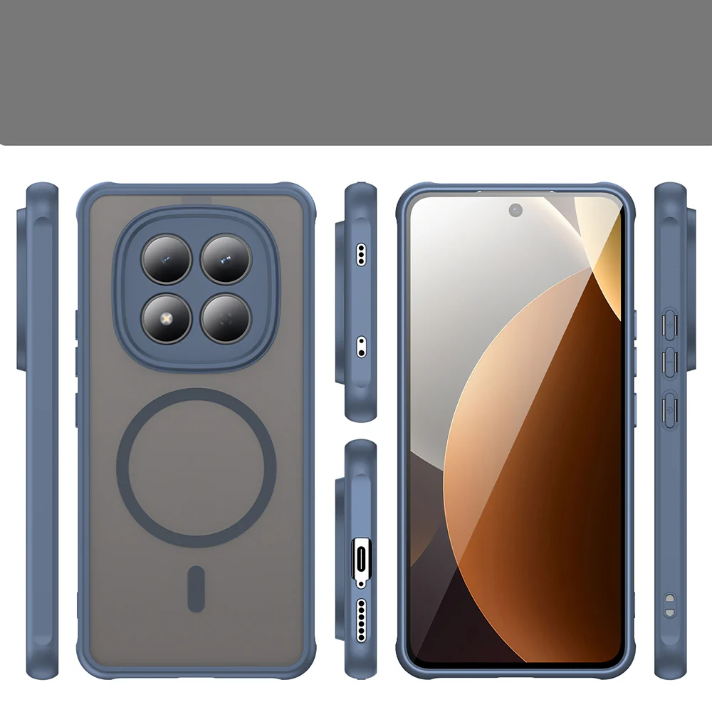 Handyhülle für Xiaomi Redmi Note 15 Pro 4G, Techsuit HaloFrost II MagSafe, Dunkelblau - Image 3