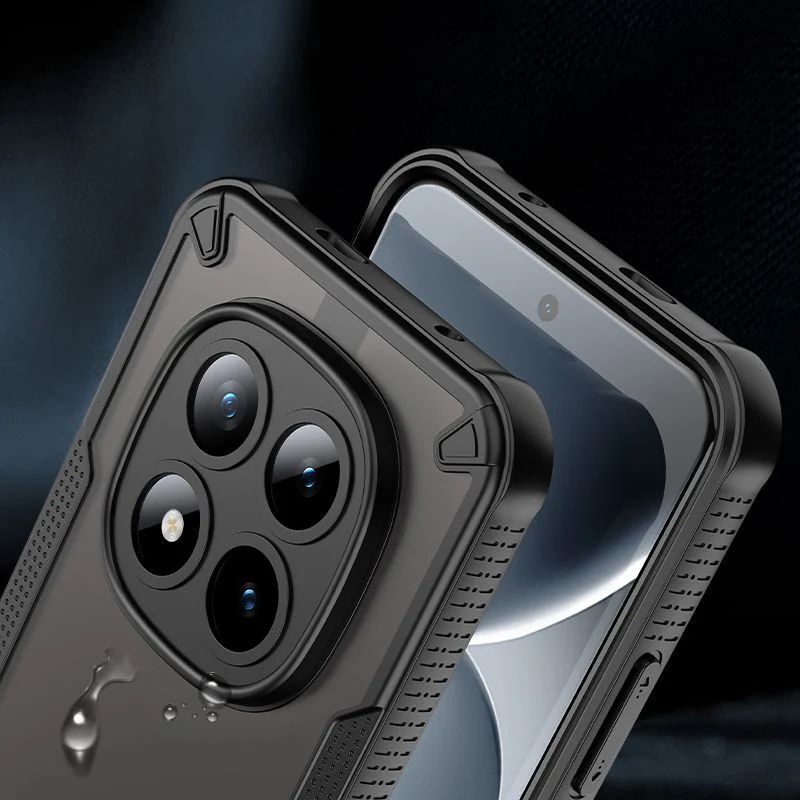 Handyhülle für Xiaomi Redmi Note 15 Pro 5G, Tech-Protect Rugged Shield MagSafe, mattes Rauchfarben mit schwarzem Rahmen - Image 3