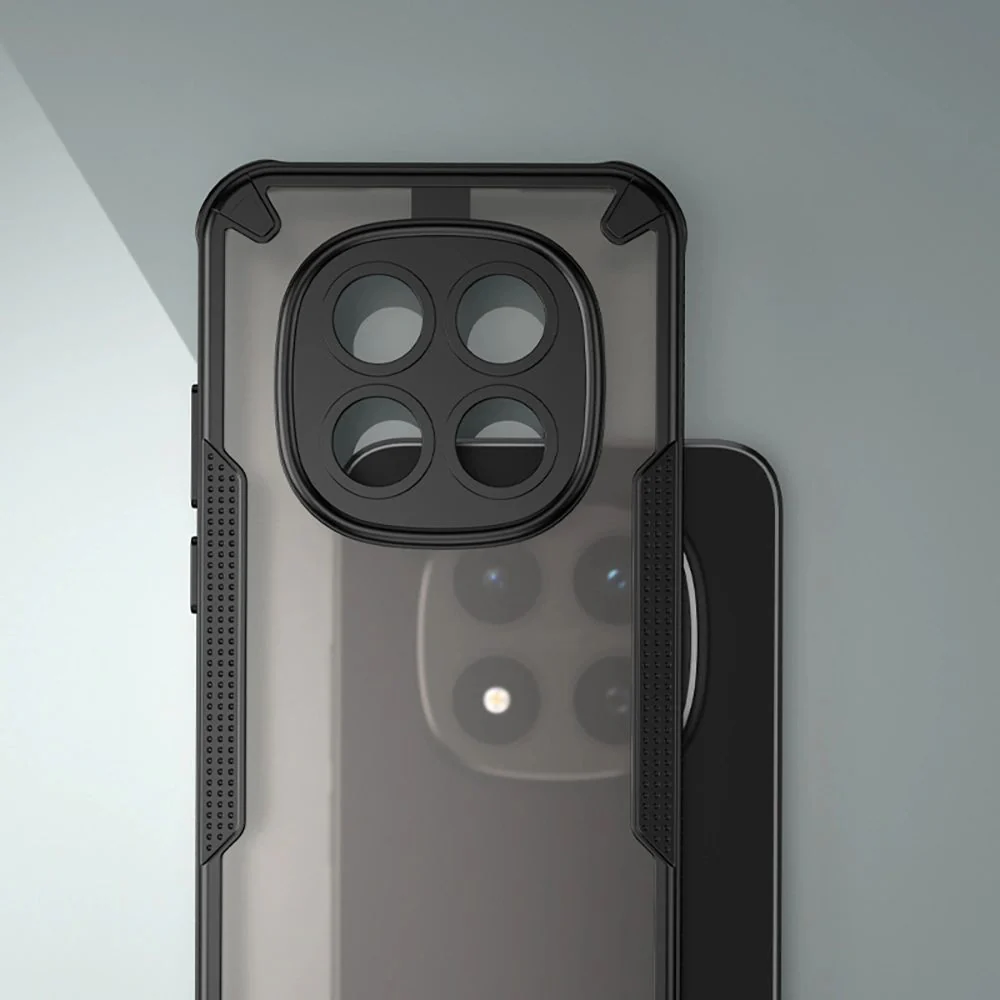Handyhülle für Xiaomi Redmi Note 15 Pro 5G, Tech-Protect Rugged Shield, mattes Rauchfarben mit schwarzem Rahmen - Image 5