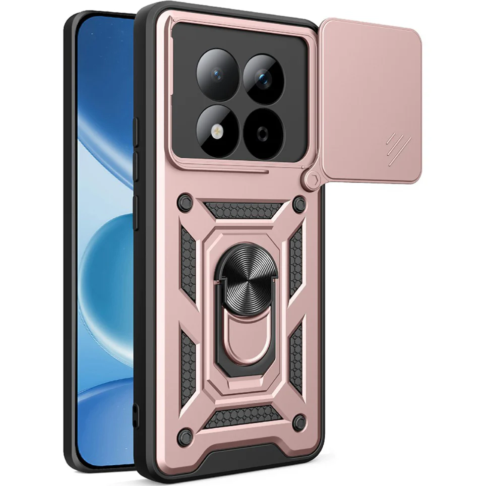 Handyhülle für Xiaomi Redmi Note 15 Pro 5G, Techsuit CamShield Series, Roségold / Schwarz