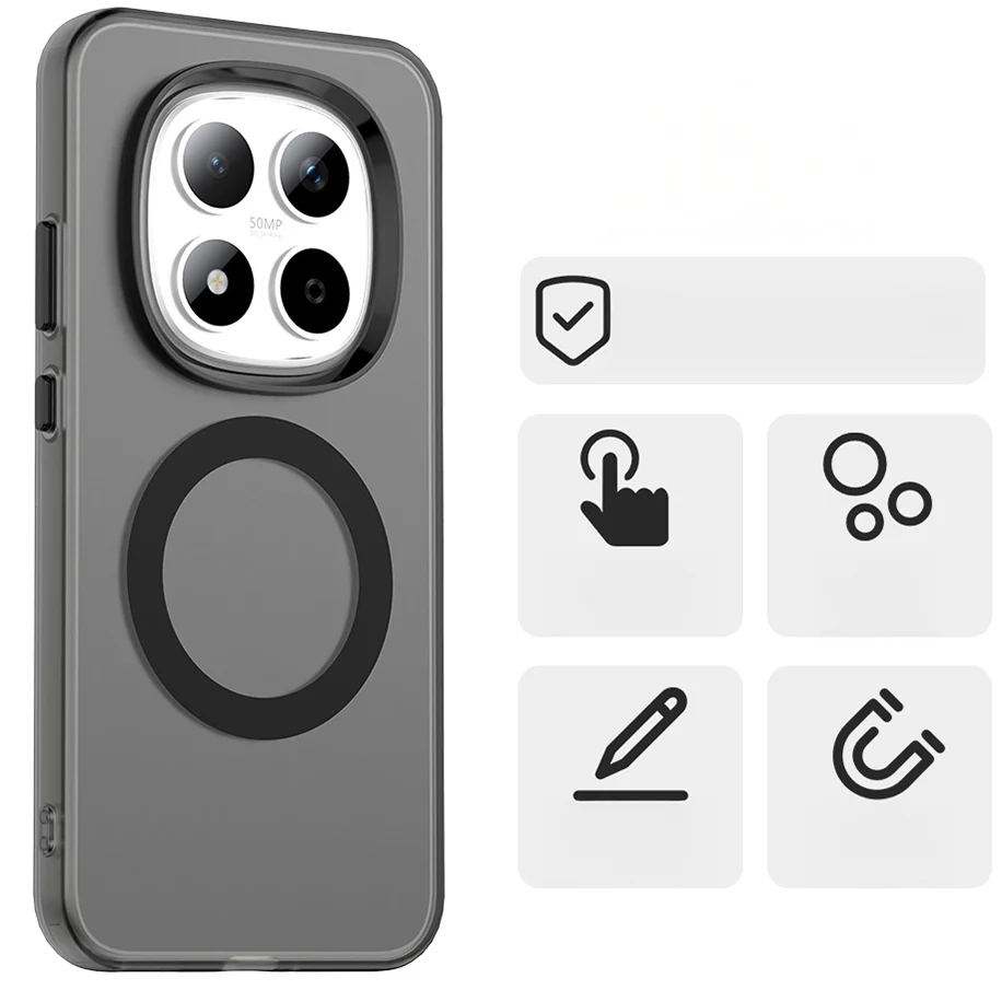 Handyhülle für Xiaomi Redmi Note 15 Pro 5G, Techsuit CandyCase MagSafe, Schwarz - Image 3