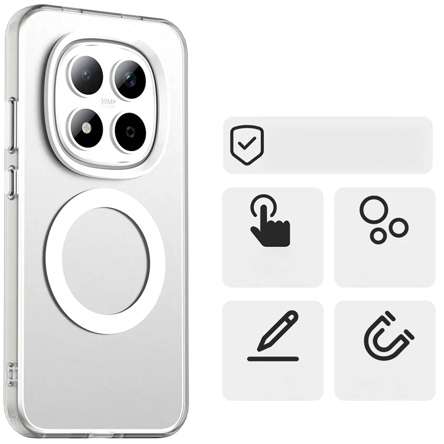 Handyhülle für Xiaomi Redmi Note 15 Pro 5G, Techsuit CandyCase MagSafe, Weiß - Image 6
