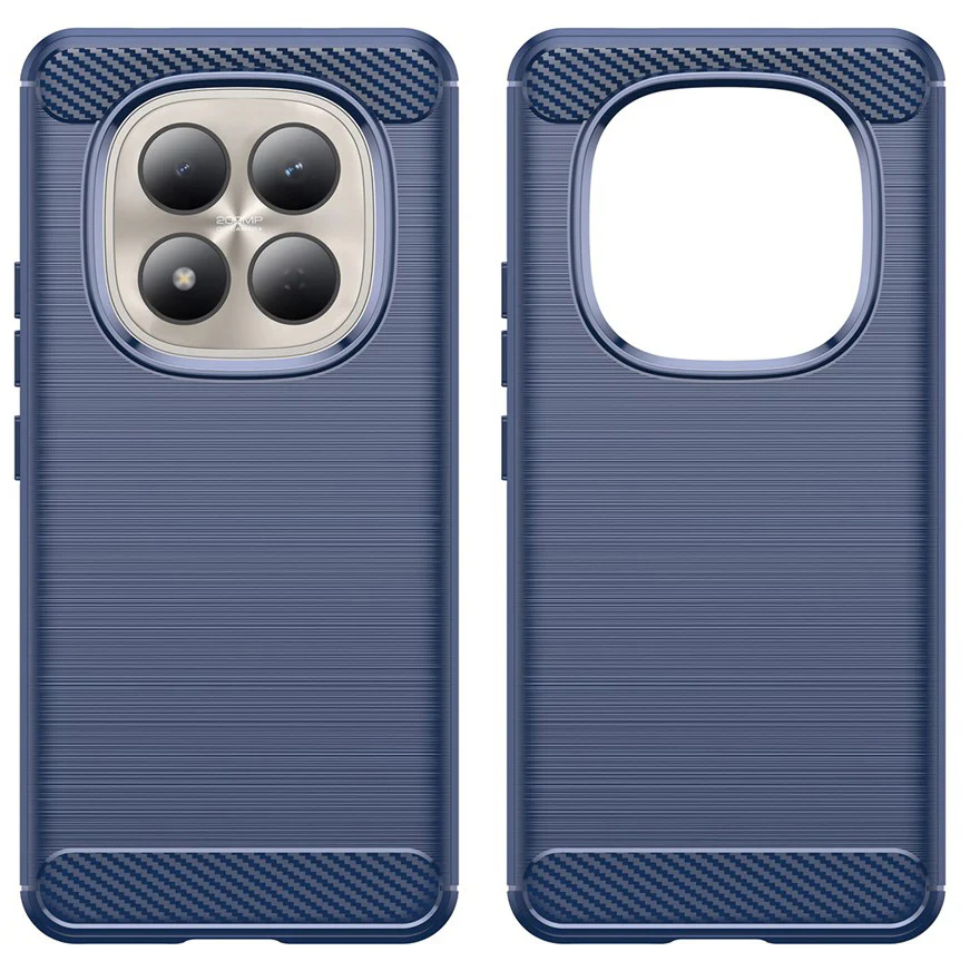 Handyhülle für Xiaomi Redmi Note 15 Pro 5G, Techsuit Carbon Silicone, Dunkelblau - Image 2