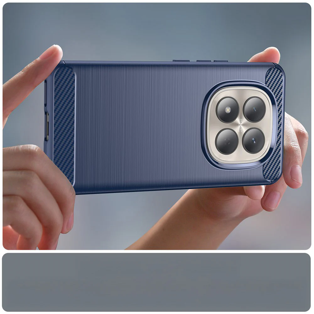 Handyhülle für Xiaomi Redmi Note 15 Pro 5G, Techsuit Carbon Silicone, Dunkelblau - Image 4