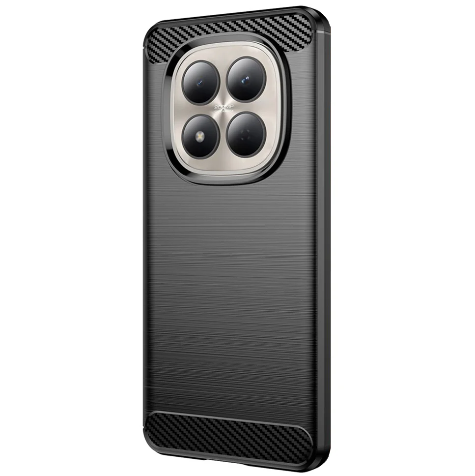 Handyhülle für Xiaomi Redmi Note 15 Pro 5G, Techsuit Carbon Silicone, Schwarz - Image 2