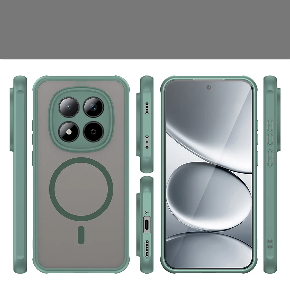 Handyhülle für Xiaomi Redmi Note 15 Pro 5G, Techsuit HaloFrost II MagSafe, Grün - Image 3