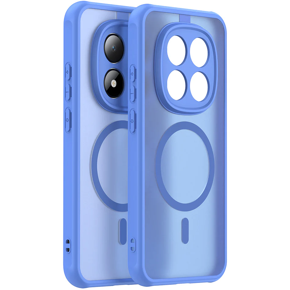 Handyhülle für Xiaomi Redmi Note 15 Pro 5G, Techsuit HaloFrost II MagSafe, Hellblau